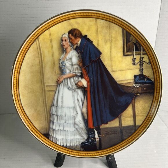 NORMAN ROCKWELL The Unexpected‎ Proposal Plate 1986 - Picture 1 of 8